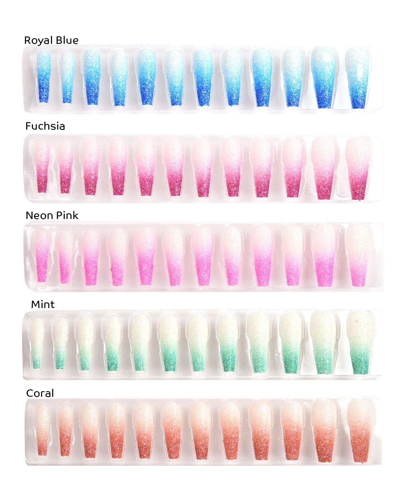 Ryhaha Glitter Ballerina Press On Nail