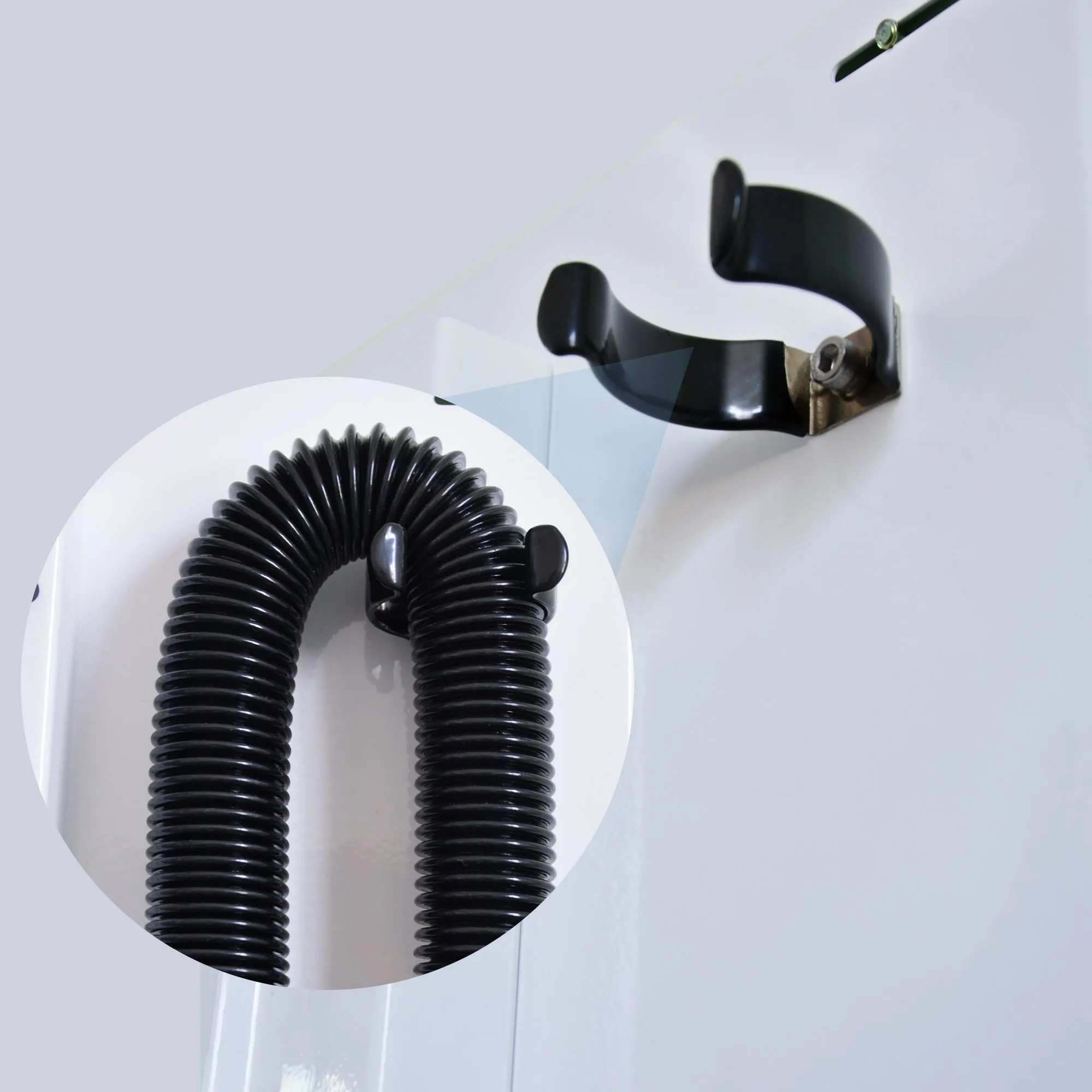 SHELANDY Pet Dryer Wall Mount with Hose Holder | Iron Hanger and bracket compatible to dry wall
