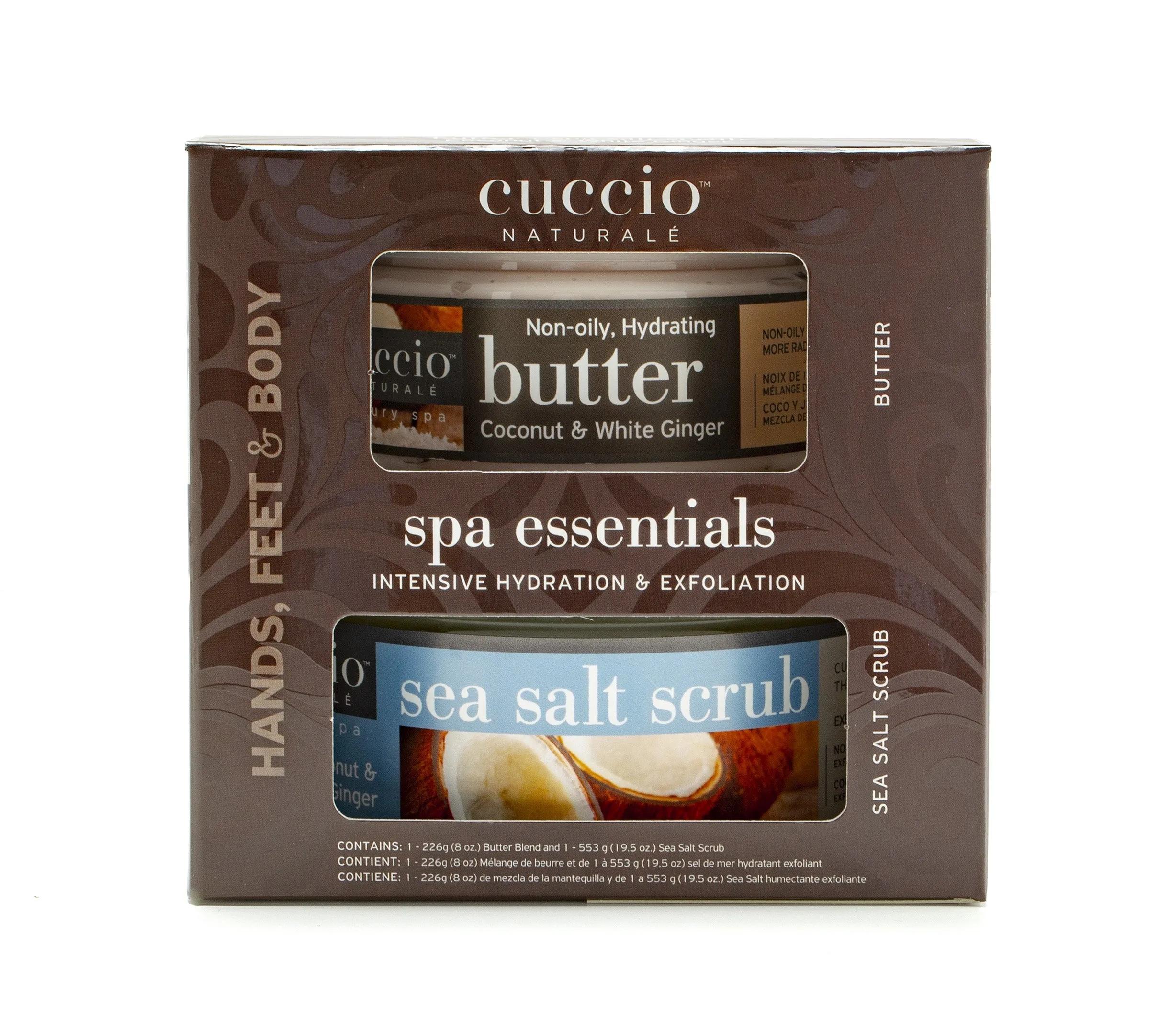 Spa Essentials Kit: Butter & Scrub - Coconut & White Ginger