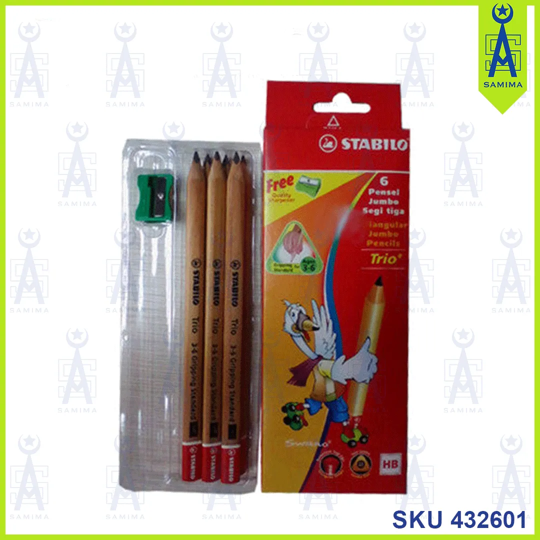 STABILO TRINGULAR JUMBO PENCIL TRIO HB