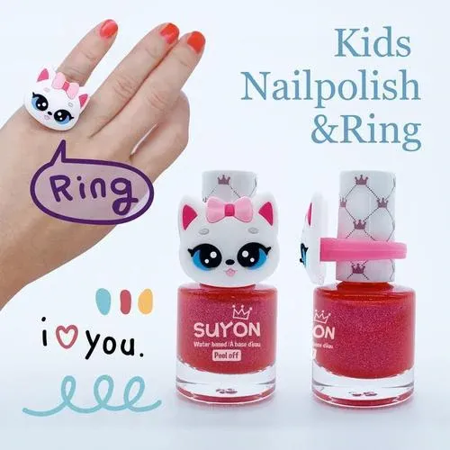 SUYON Peel-Off Nail Polishes with Ring
