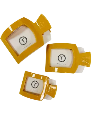 TELETIES Mango Flat Square Hair Clip FINAL SALE