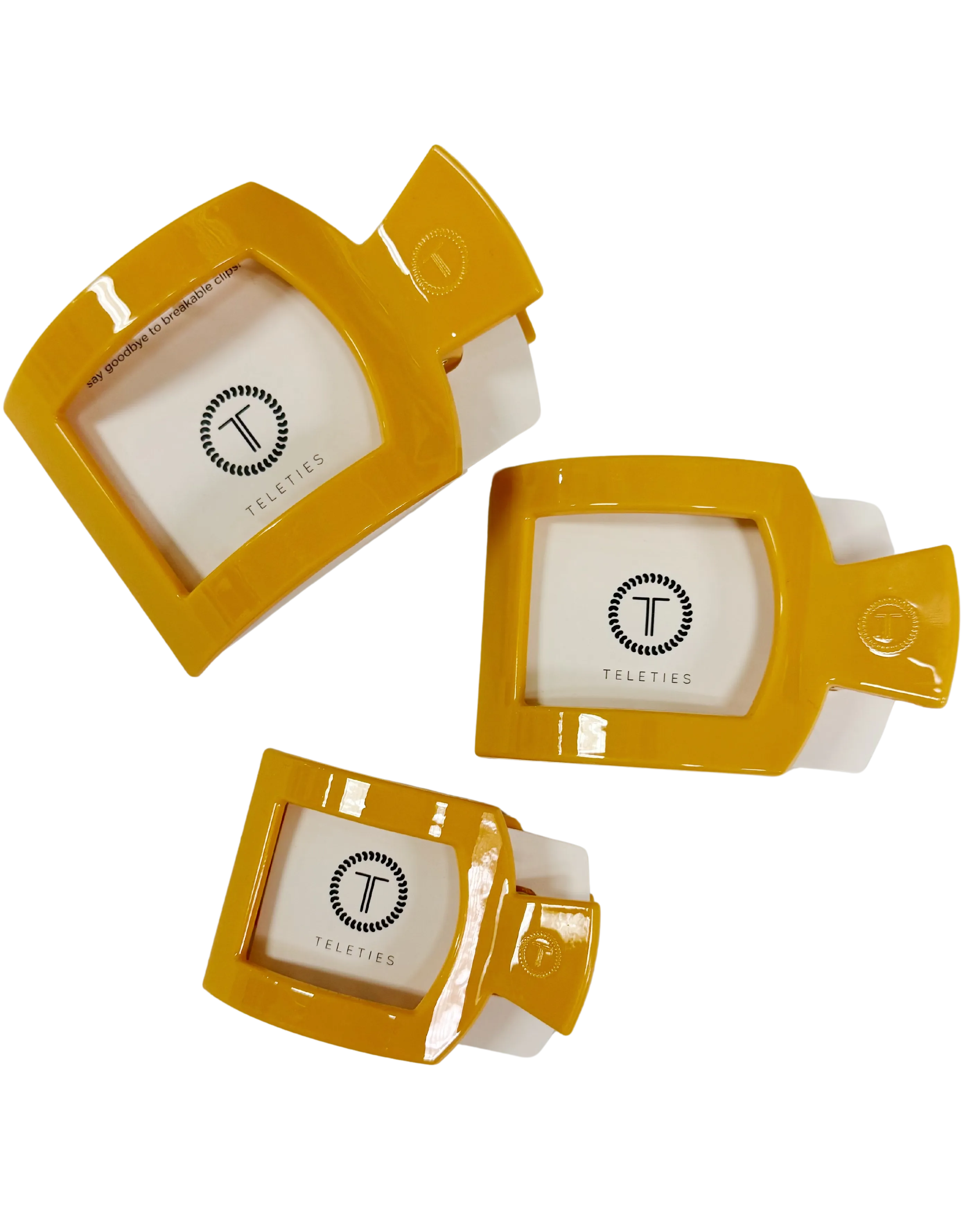 TELETIES Mango Flat Square Hair Clip FINAL SALE