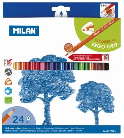 TRI-SHAPE COLORED PENCIL 24