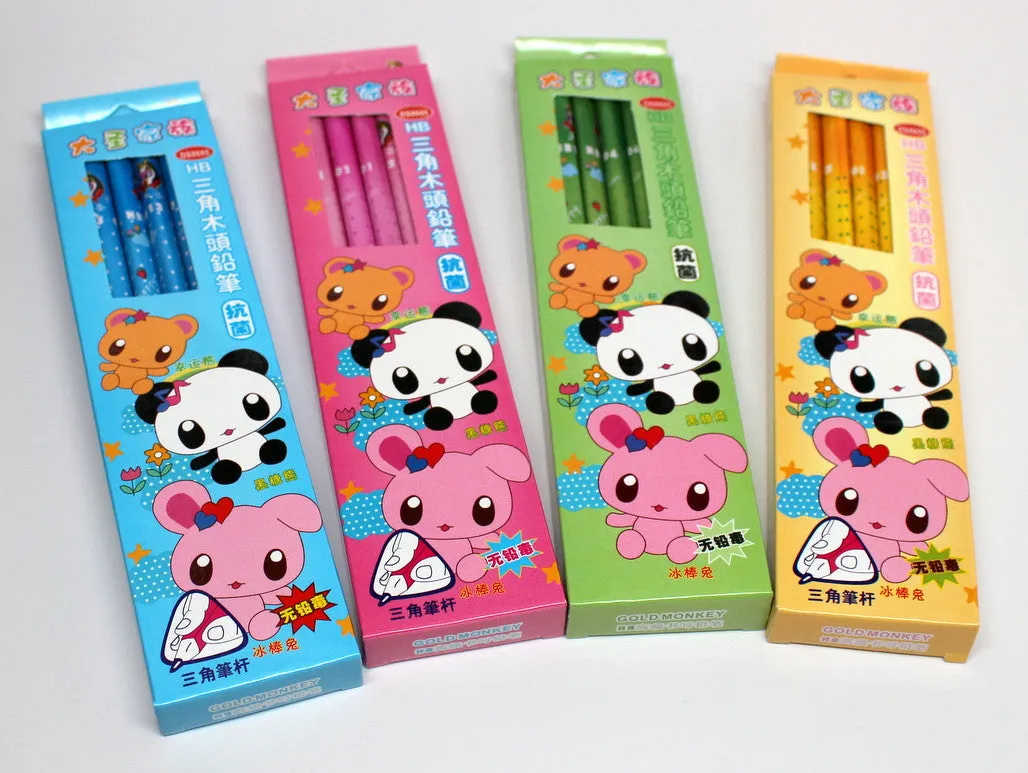 Triangle Shape Panda Pencils (Easier to Hold)
