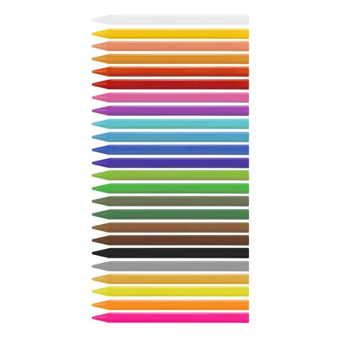 Triangular Plastipastel (contains 3 fluo and 2 metal colours)