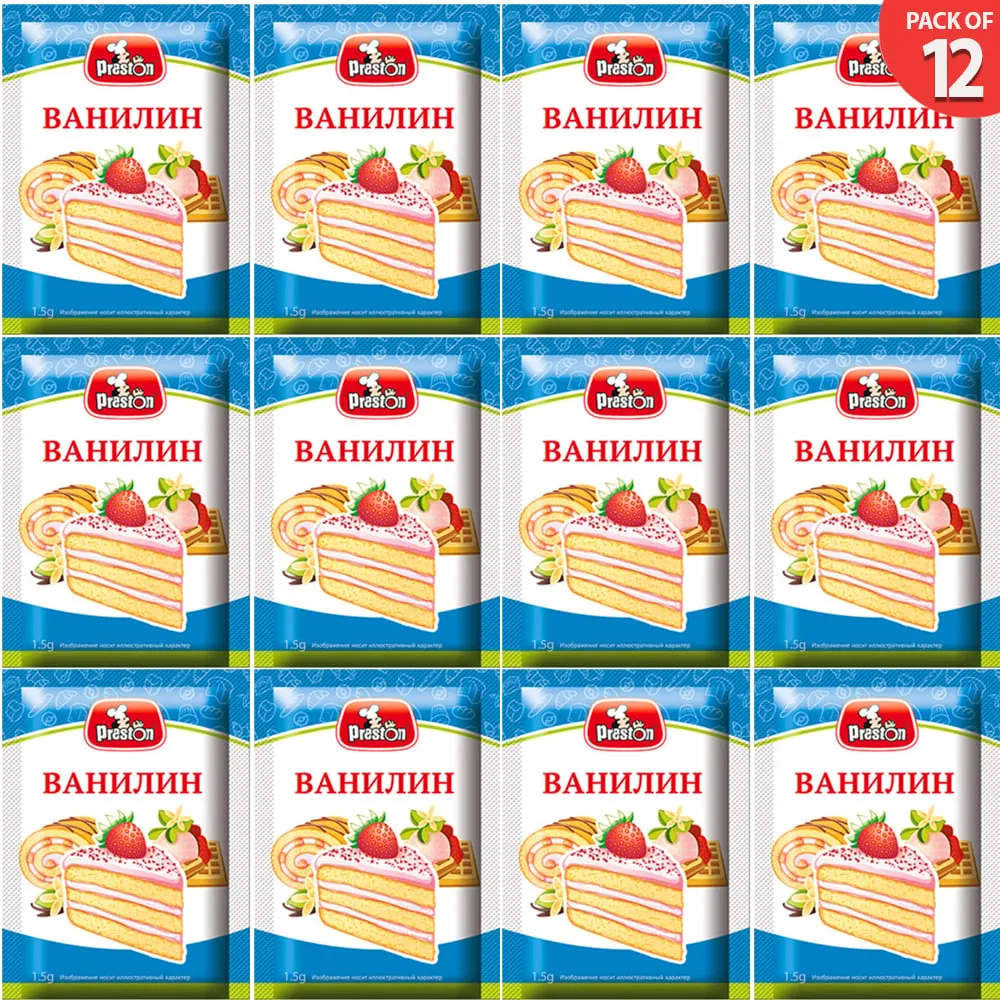 Vanilla Seasoning PACK 12, Preston, 1.5g x 12