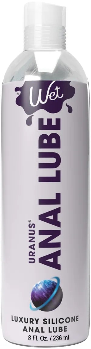 Wet Uranus Anal Lube - Premium Silicone Based  Lubricant 8 Oz